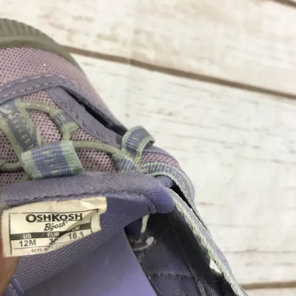 OshKosh Closed Toe Sandals Girls Size 12‎ purple